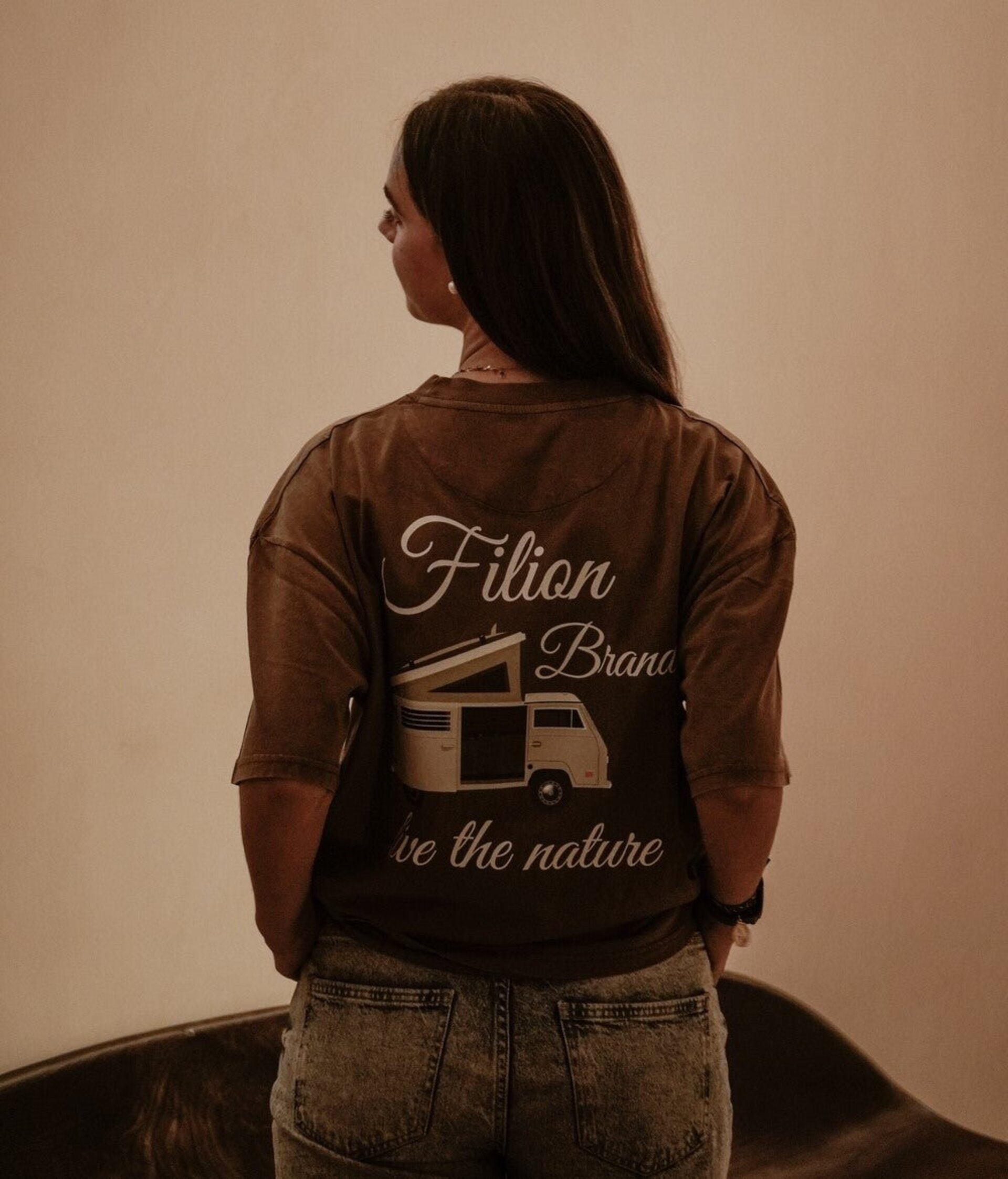 COCOA BROWN TEE OVERSIZE - 5