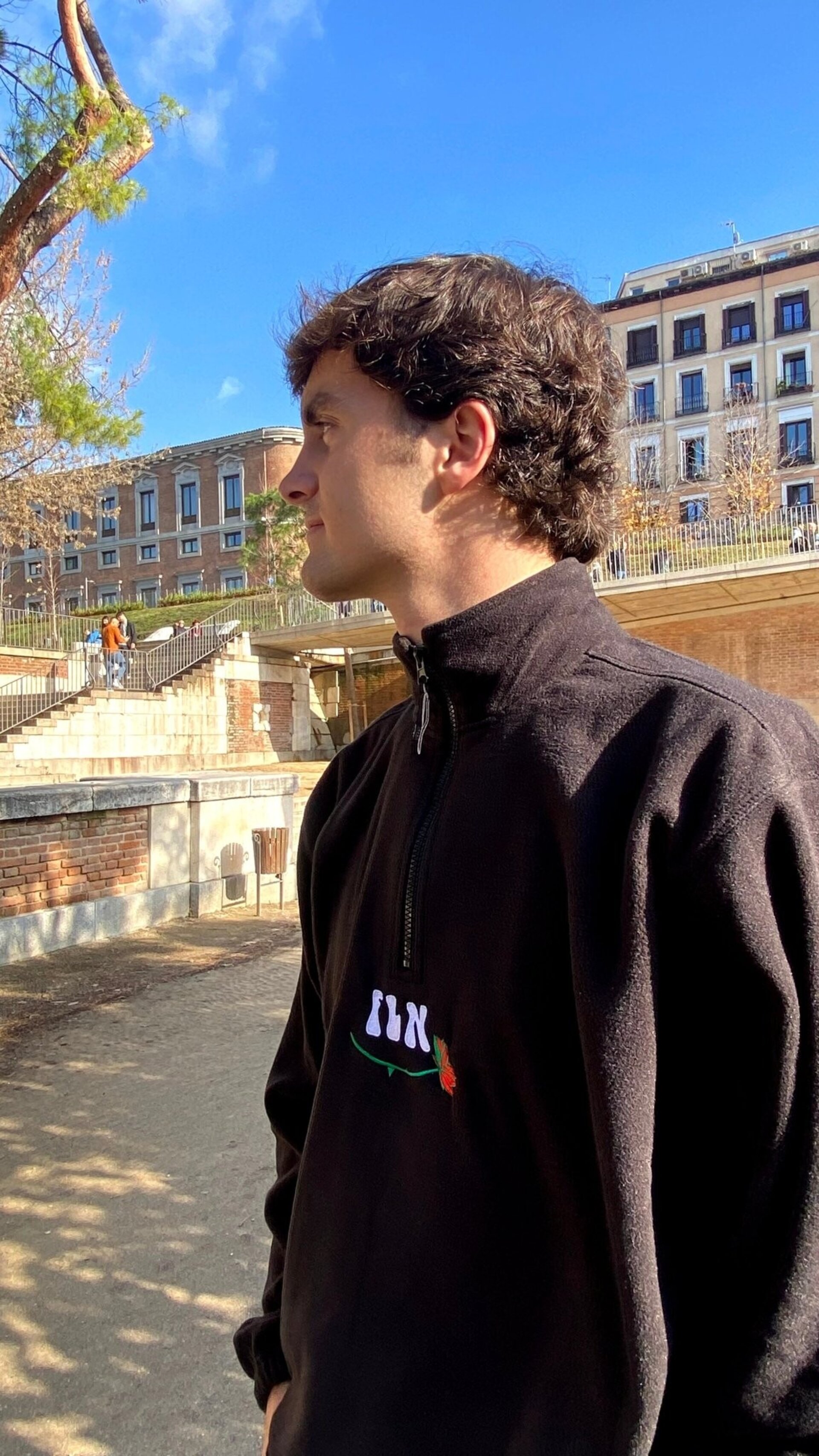 POLAR HALF-ZIP FLN BLACK - 8