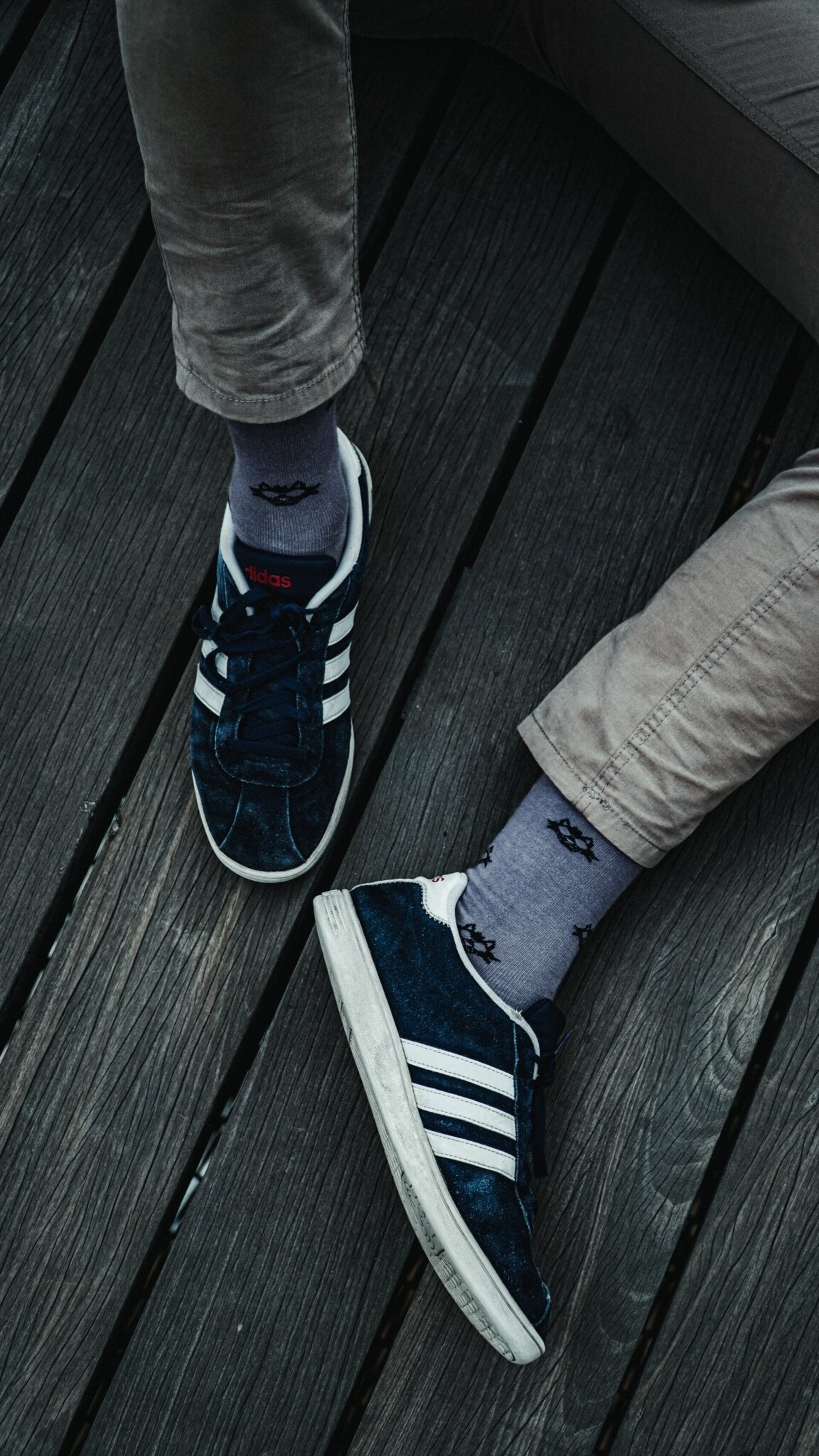 2-PACK GREY BLUE SOCKS - 5