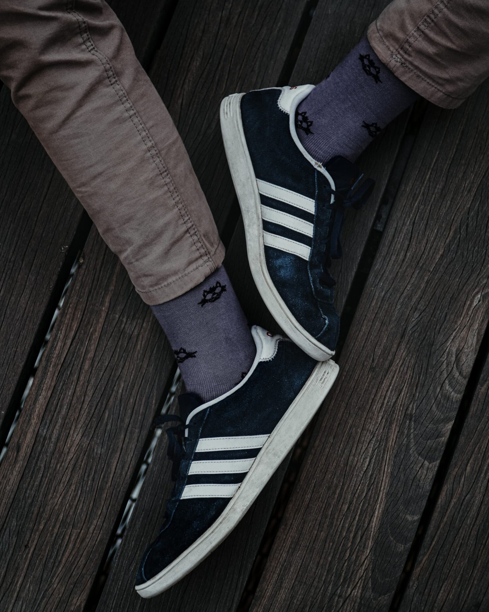 2-PACK GREY BLUE SOCKS - 4