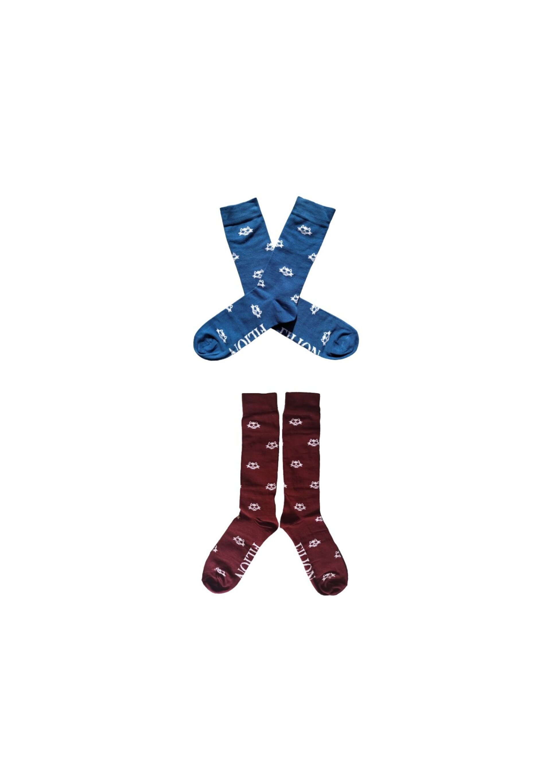 2-PACK BLUE GRAIN SOCKS - 2